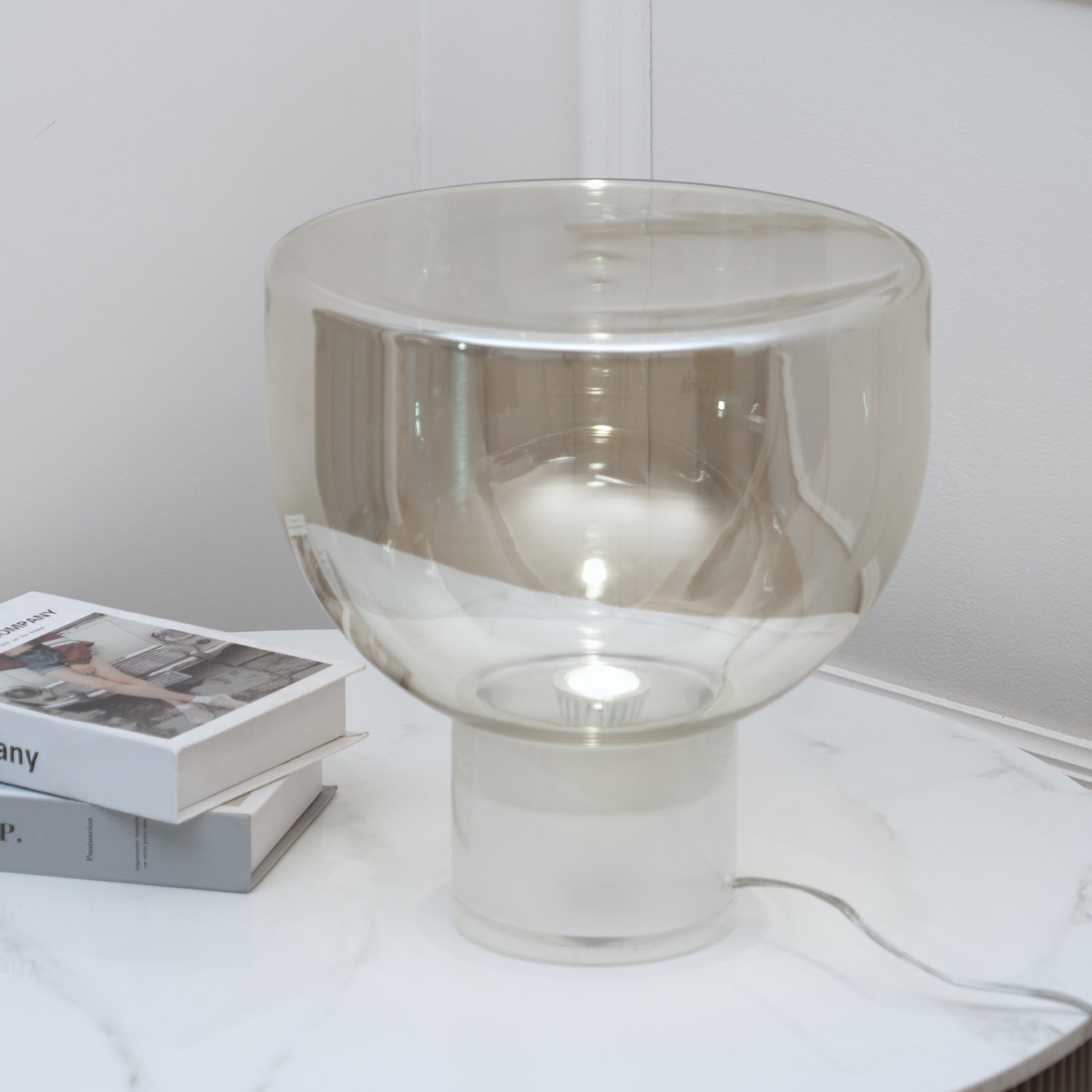 Cavm Glass Elegant Table Lamp