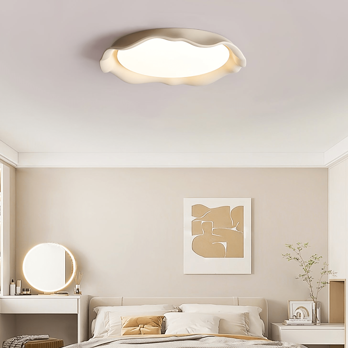 Idoraris Modern Minimalist Art Microcement Ceiling Light