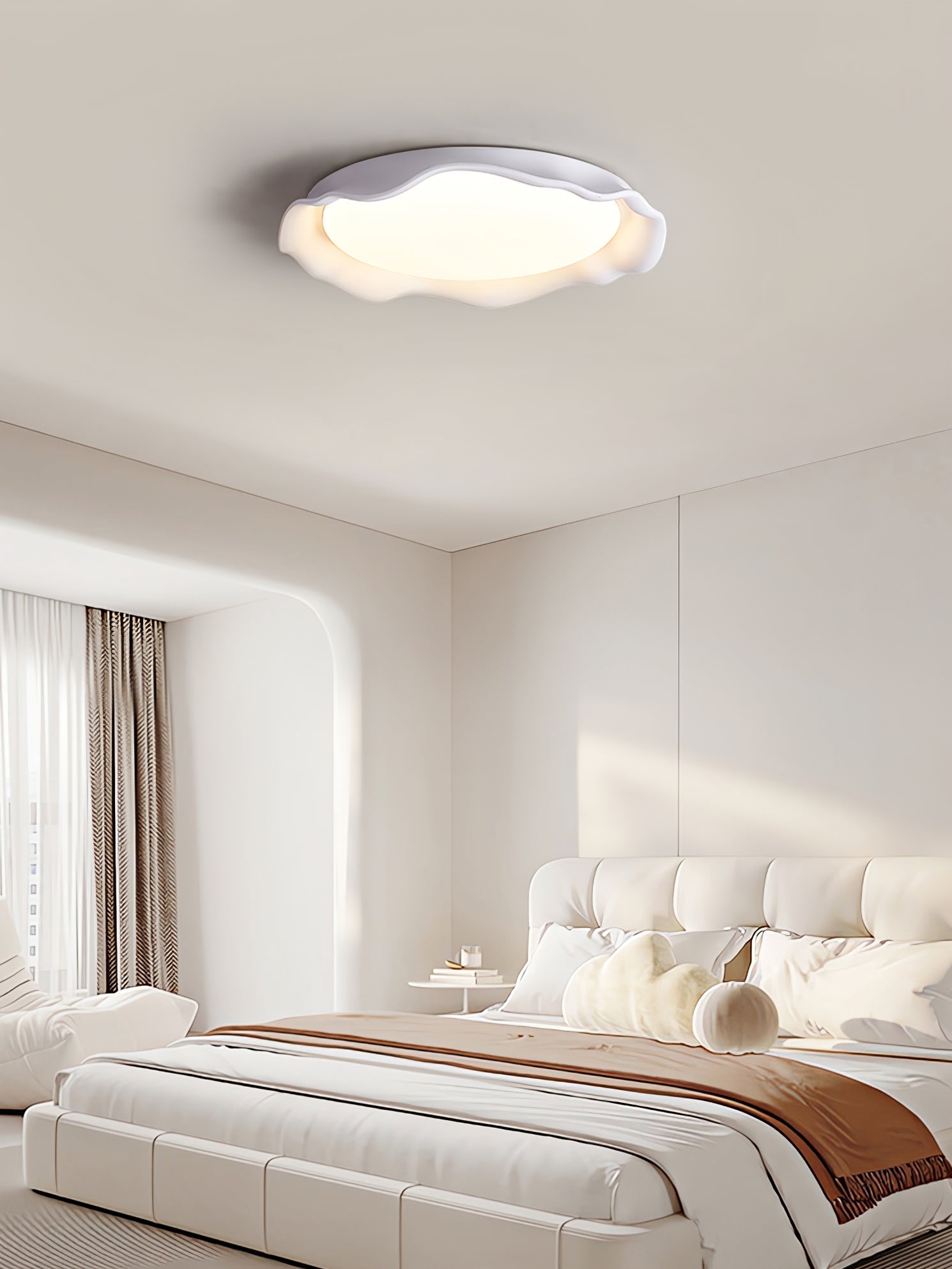 Idoraris Modern Minimalist Art Microcement Ceiling Light