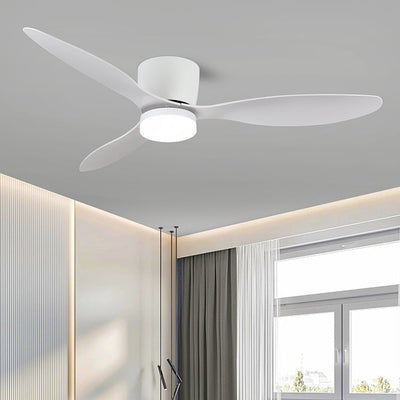 Brinor Minimalist Wood Ceiling Fan Light