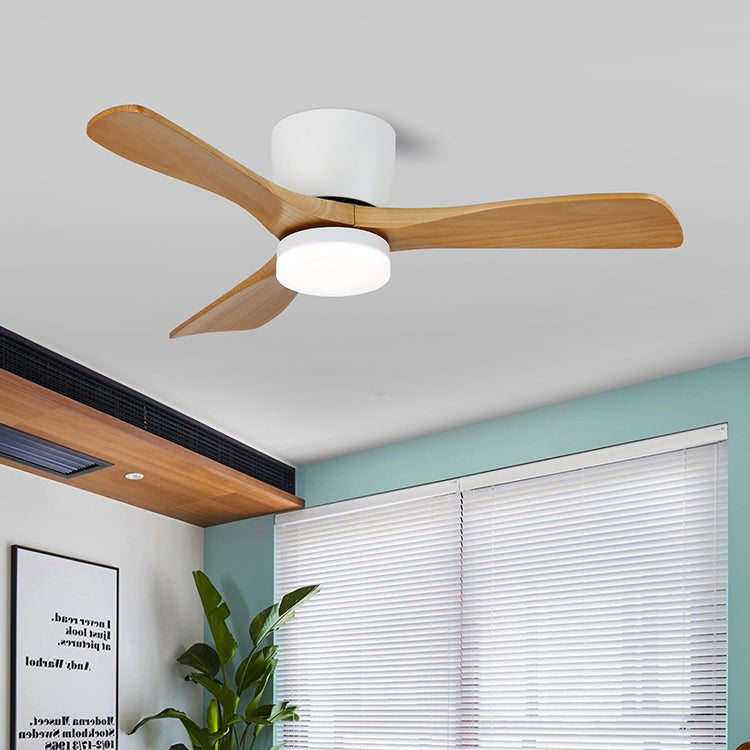 Brinor Minimalist Wood Ceiling Fan Light