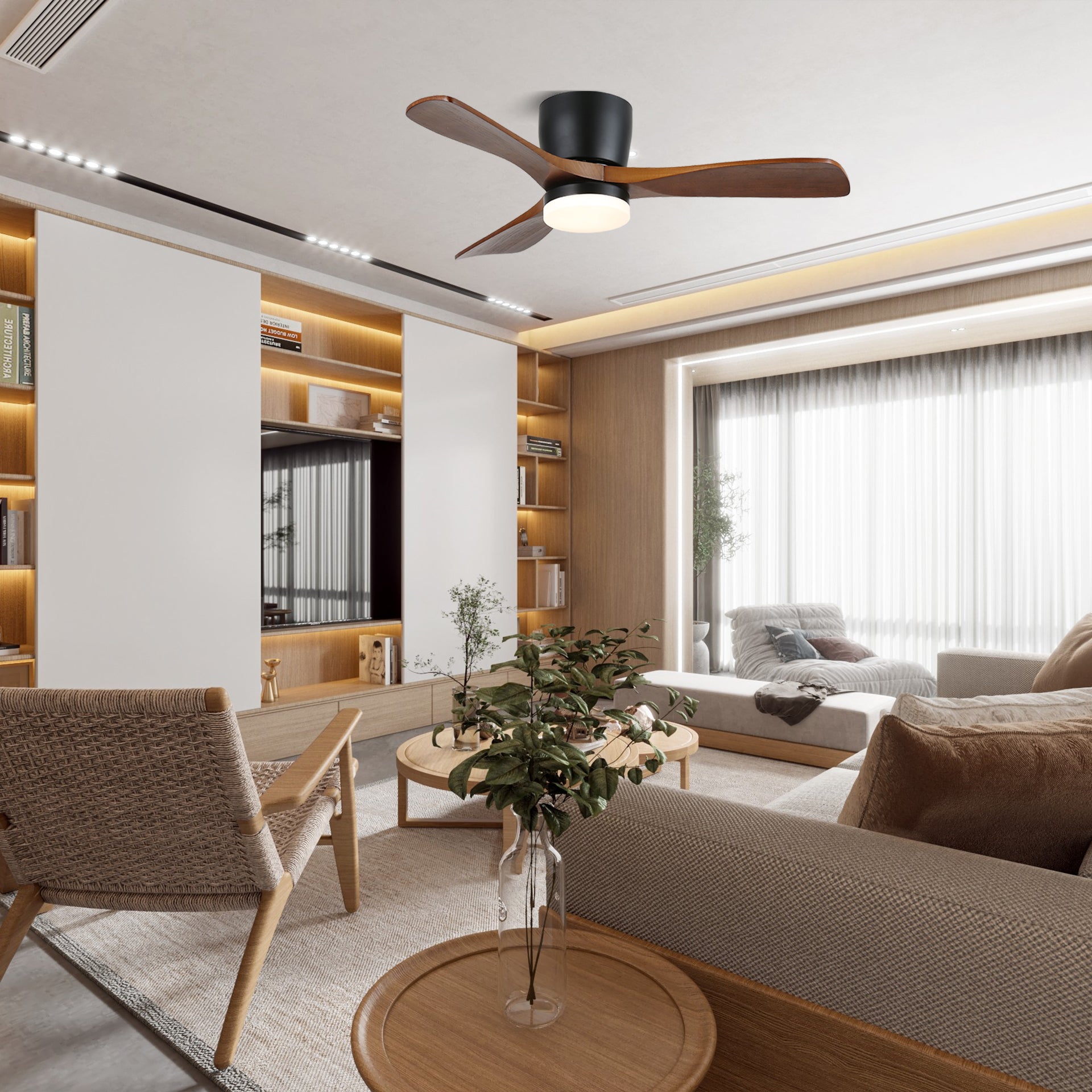 Knox Minimalist Ceiling Fan Light