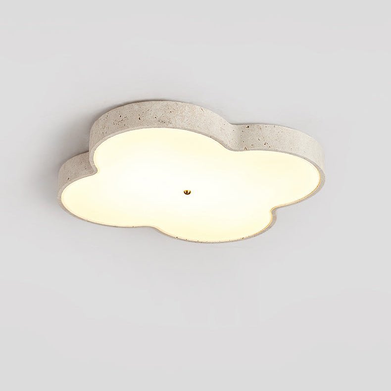 Nuvérin Aethel Cloud Travertine Ceiling Lamp
