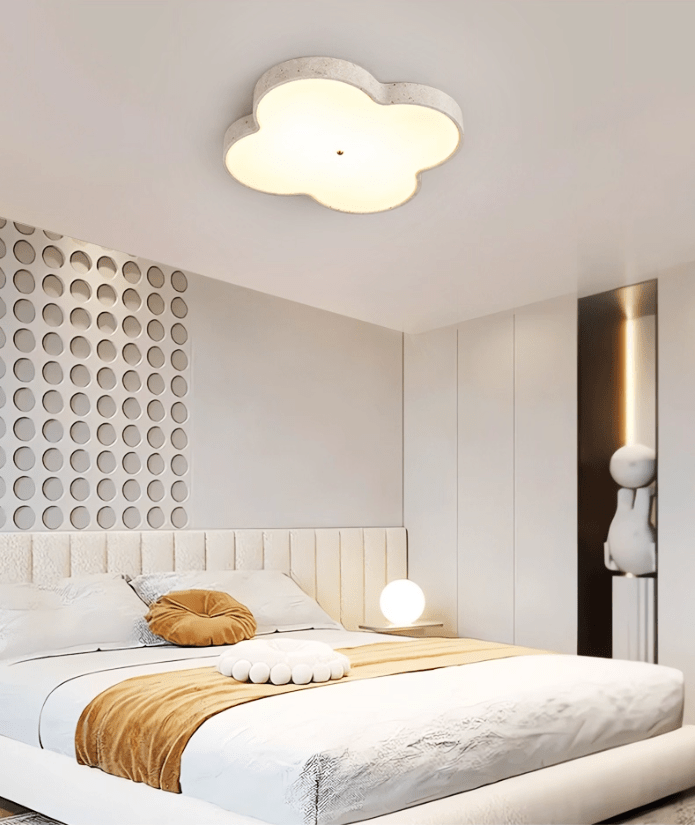 Nuvérin Aethel Cloud Travertine Ceiling Lamp