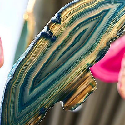 Ulenor Chandelier Colorful Leaf Gilded Arms