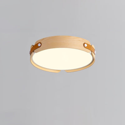 Rosestead Wood Flush Mount Ceiling Light