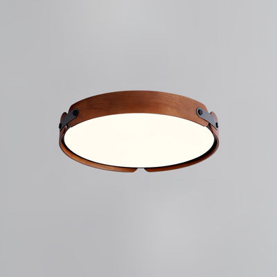 Rosestead Wood Flush Mount Ceiling Light