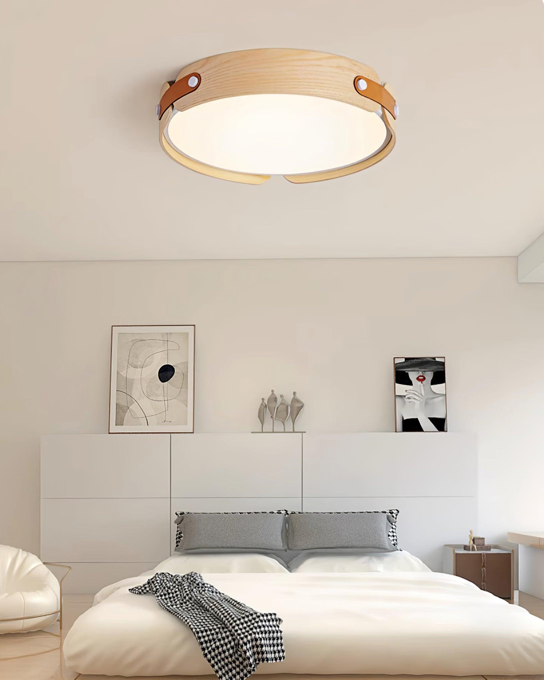 Edan Modern Minimalist Wood Ceiling Light