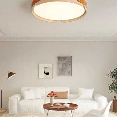 Echo Modern Minimalist Wood Ceiling Light - Neutral Decor