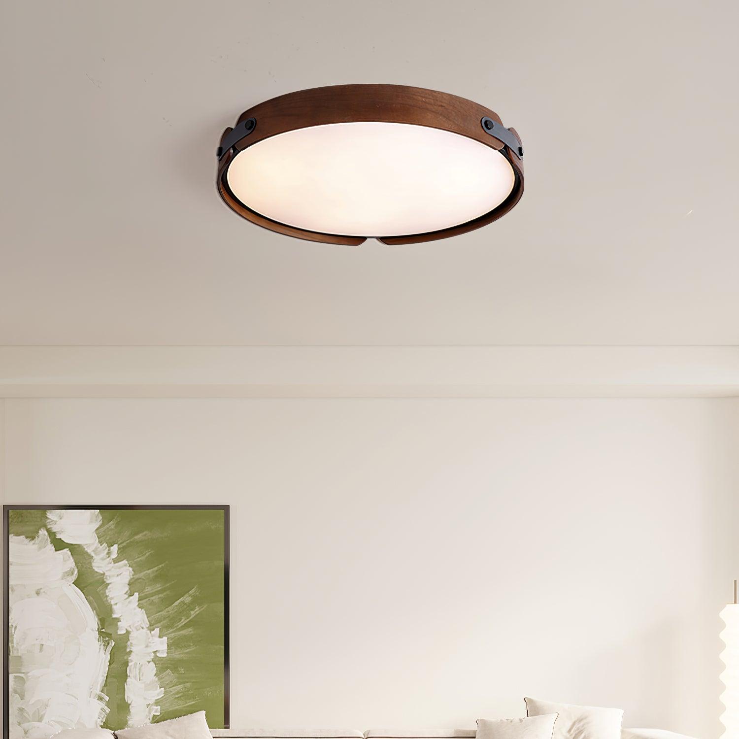 Edan Modern Minimalist Wood Ceiling Light