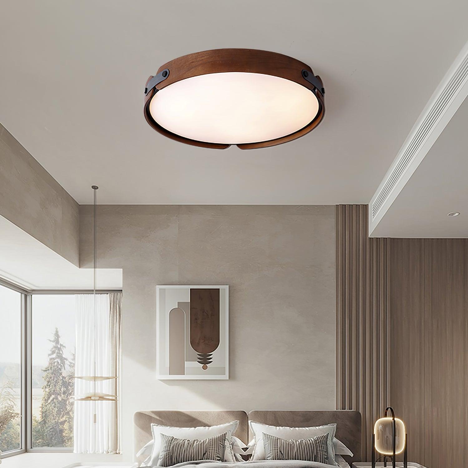 Edan Modern Minimalist Wood Ceiling Light