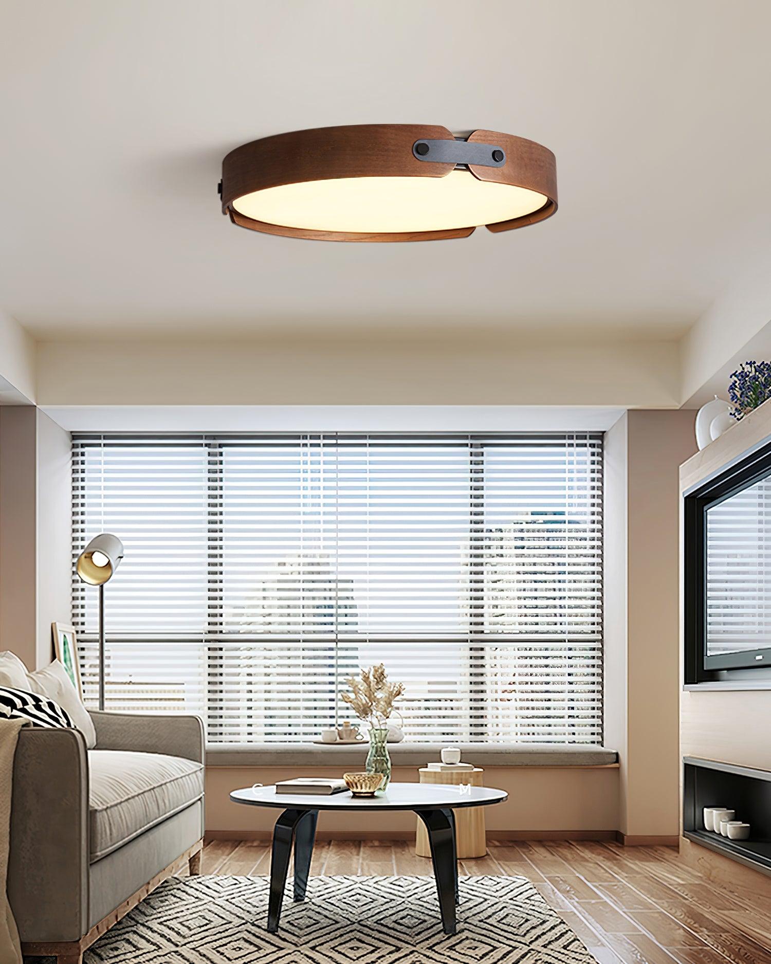 Edan Modern Minimalist Wood Ceiling Light