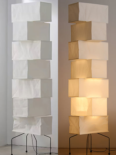 Avara Paper Floor Lamp - Neutral Decor