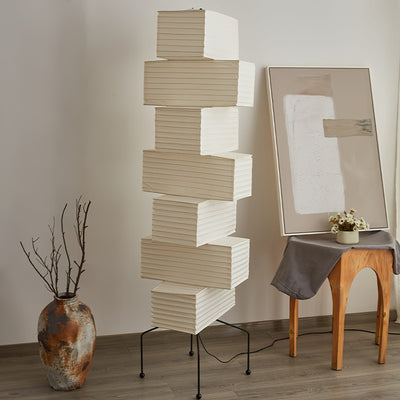 Avara Paper Floor Lamp - Neutral Decor