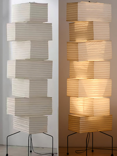 Avara Paper Floor Lamp - Neutral Decor