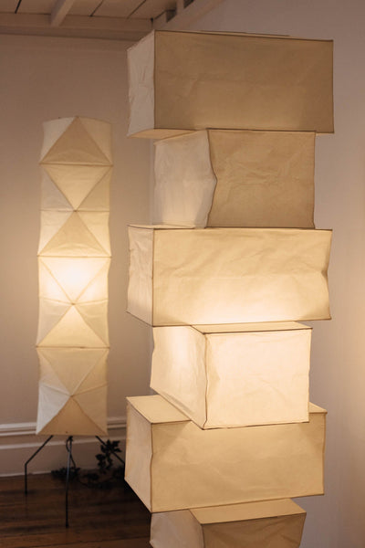 Avara Paper Floor Lamp - Neutral Decor