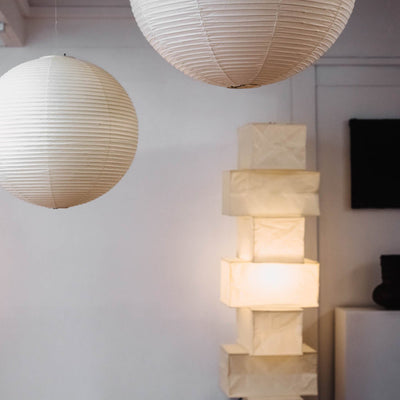 Avara Paper Floor Lamp - Neutral Decor