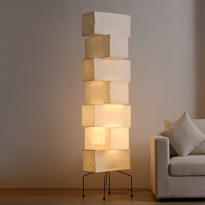 Avara Paper Floor Lamp - Neutral Decor