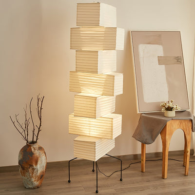 Avara Paper Floor Lamp - Neutral Decor