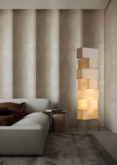 Avara Paper Floor Lamp - Neutral Decor