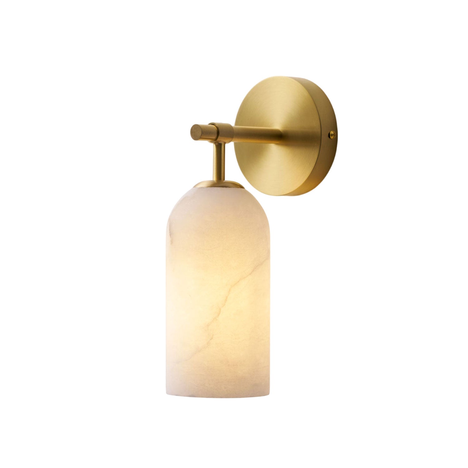 Delaborne Pillar Alabaster Indoor Wall Light