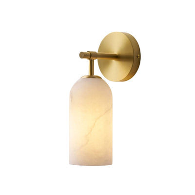 Delaborne Pillar Alabaster Indoor Wall Light