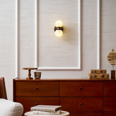 Lumenor Alabaster Celestia Orb Wall Light