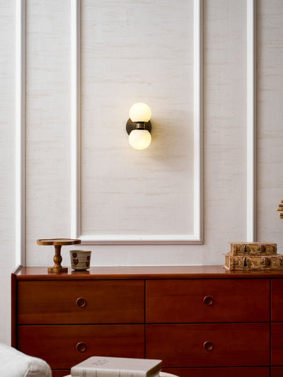Lumenor Alabaster Celestia Orb Wall Light