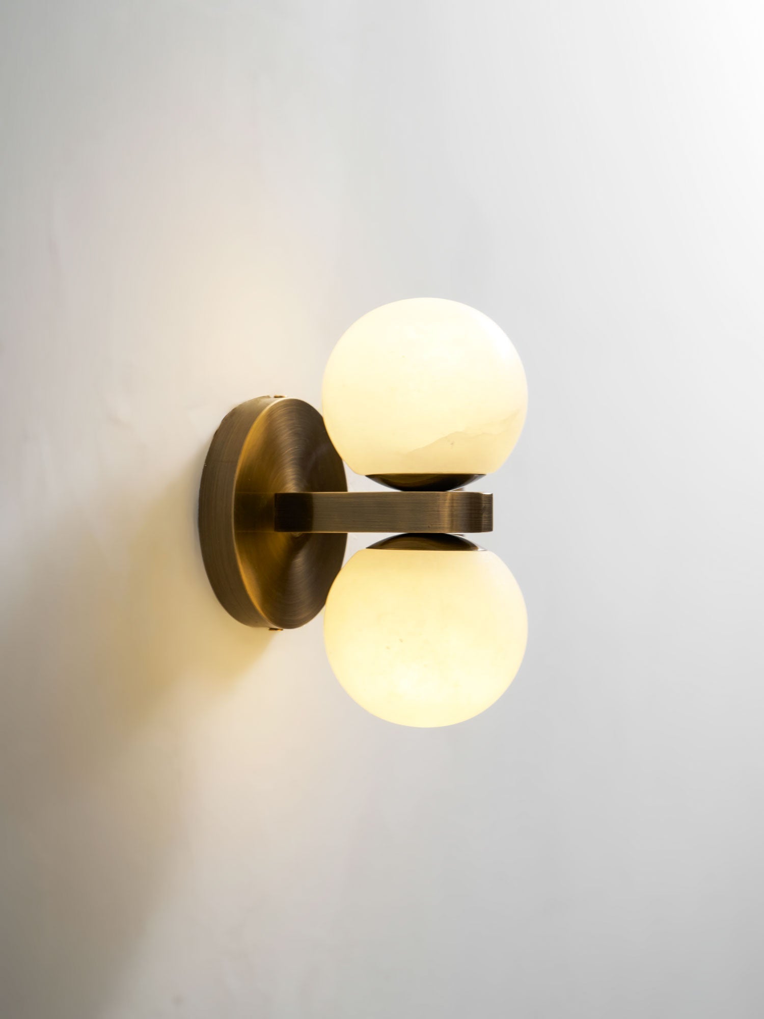 Lumenor Alabaster Celestia Orb Wall Light