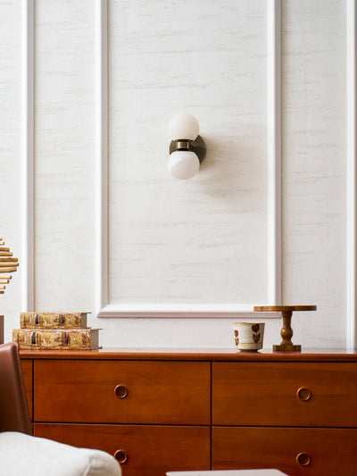 Lumenor Alabaster Celestia Orb Wall Light