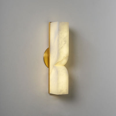Niveelle Alabaster Rectangular Wall Lamp
