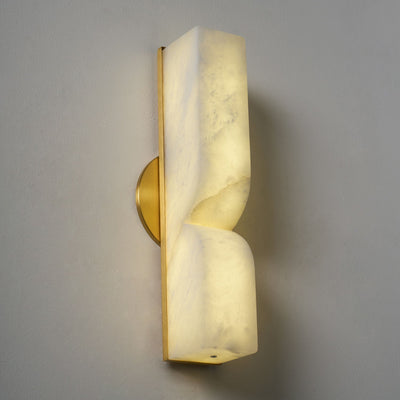 Niveelle Alabaster Rectangular Wall Lamp