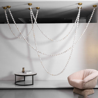 Grempt Alabaster Pearl Necklace Chandelier