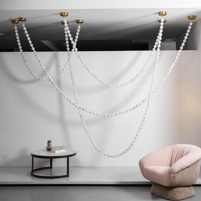 Grempt Alabaster Pearl Necklace Chandelier