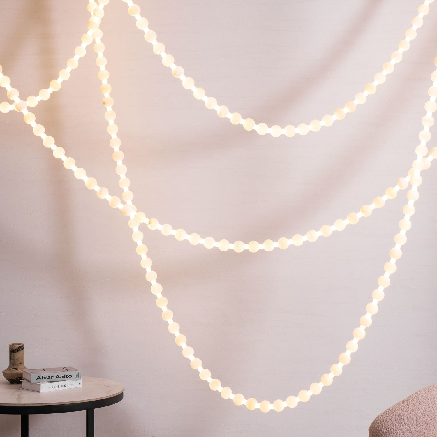 Grempt Alabaster Pearl Necklace Chandelier