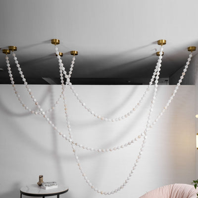 Grempt Alabaster Pearl Necklace Chandelier