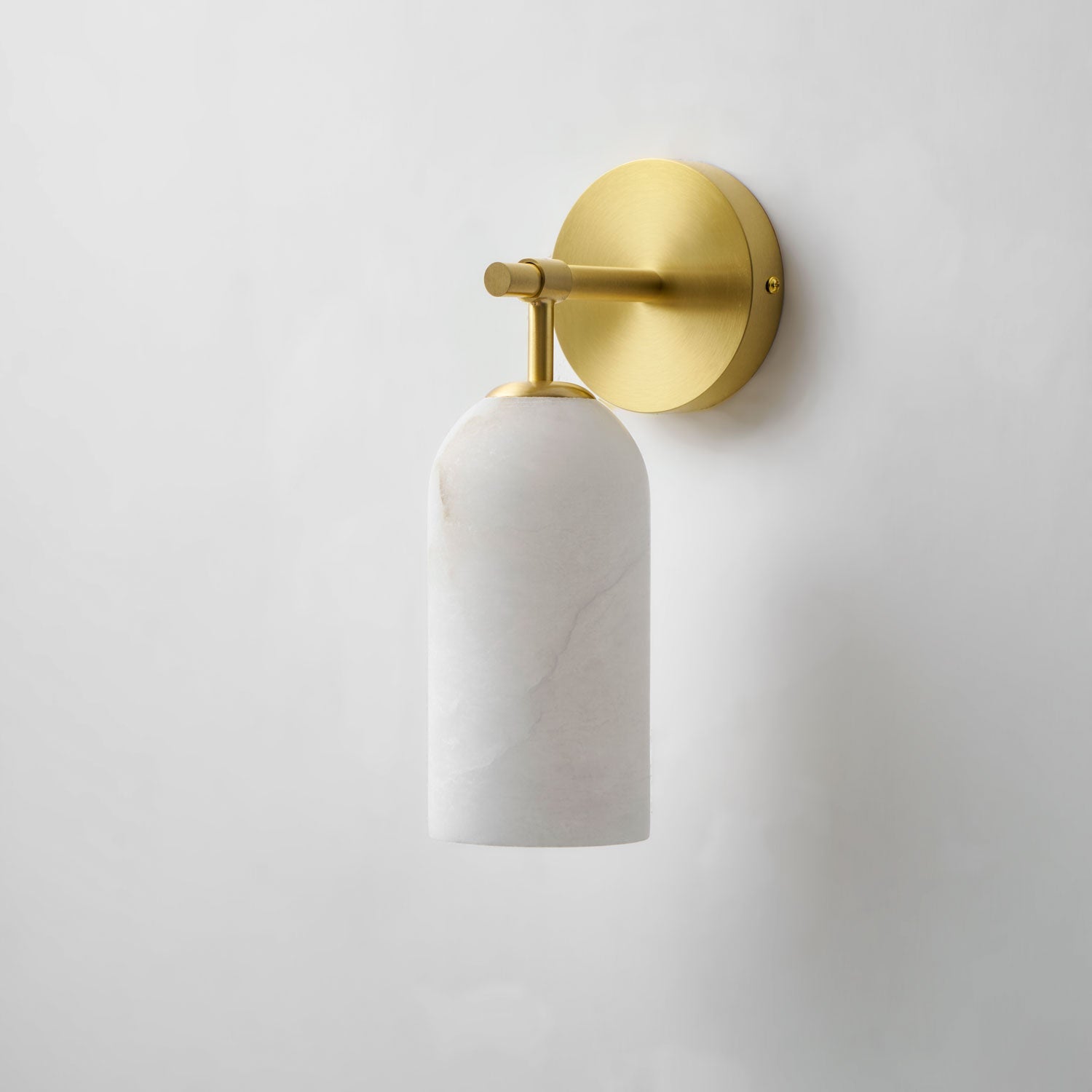 Delaborne Pillar Alabaster Indoor Wall Light