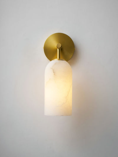 Delaborne Pillar Alabaster Indoor Wall Light