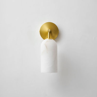 Delaborne Pillar Alabaster Indoor Wall Light