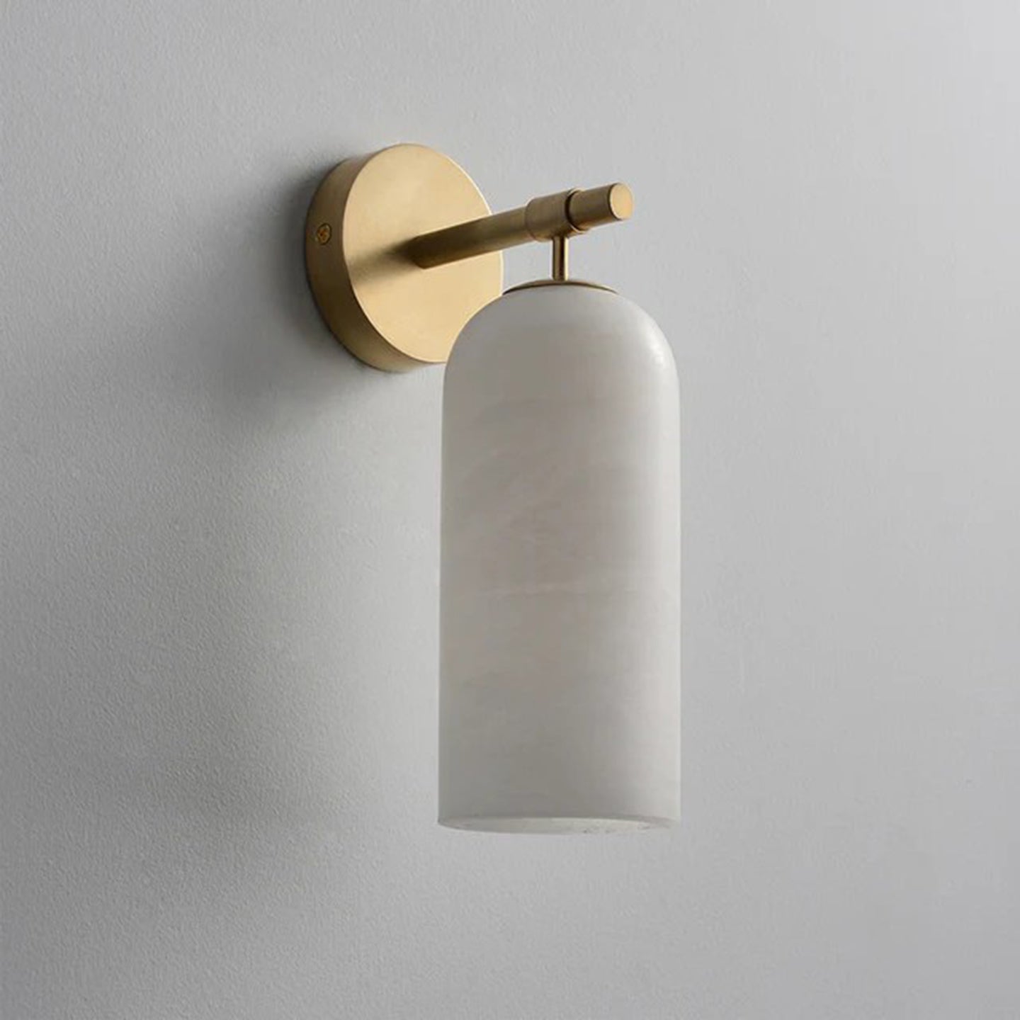 Delaborne Pillar Alabaster Indoor Wall Light