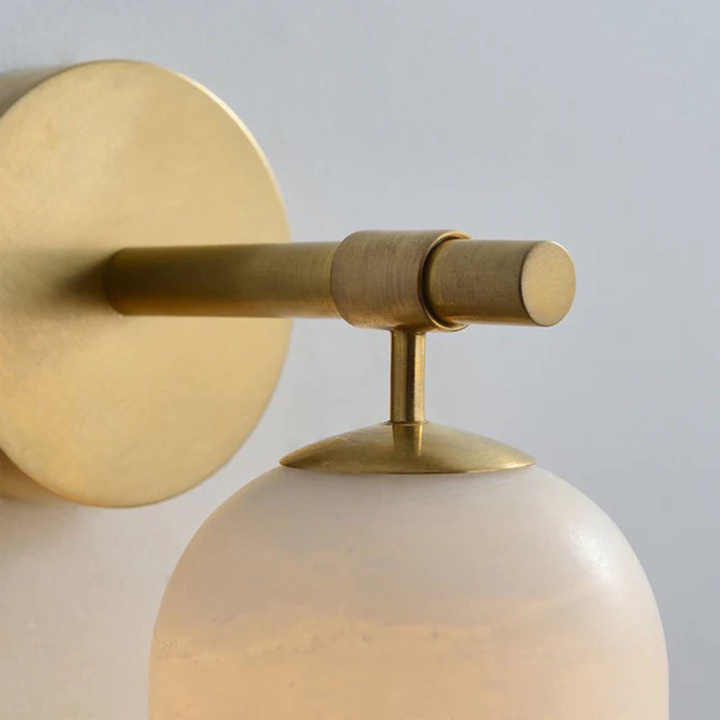Delaborne Pillar Alabaster Indoor Wall Light