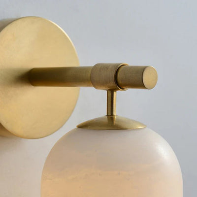 Delaborne Pillar Alabaster Indoor Wall Light