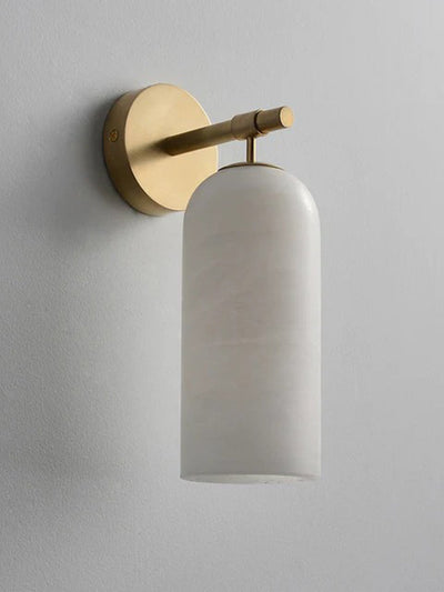 Delaborne Pillar Alabaster Indoor Wall Light