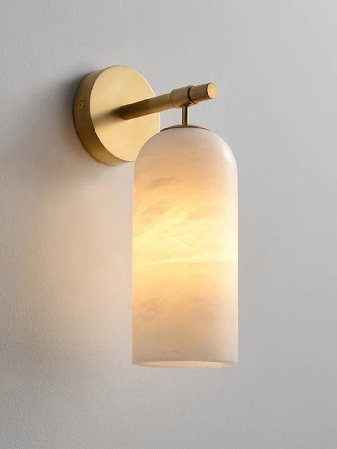 Delaborne Pillar Alabaster Indoor Wall Light