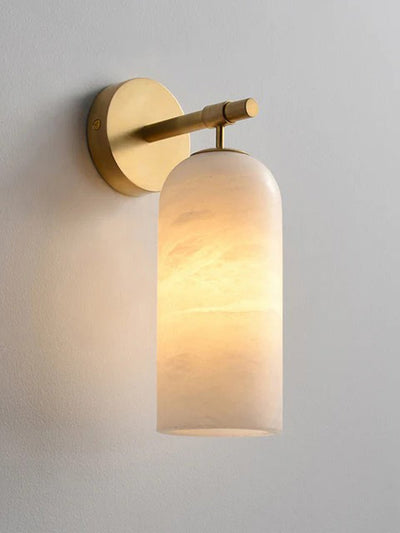 Delaborne Pillar Alabaster Indoor Wall Light
