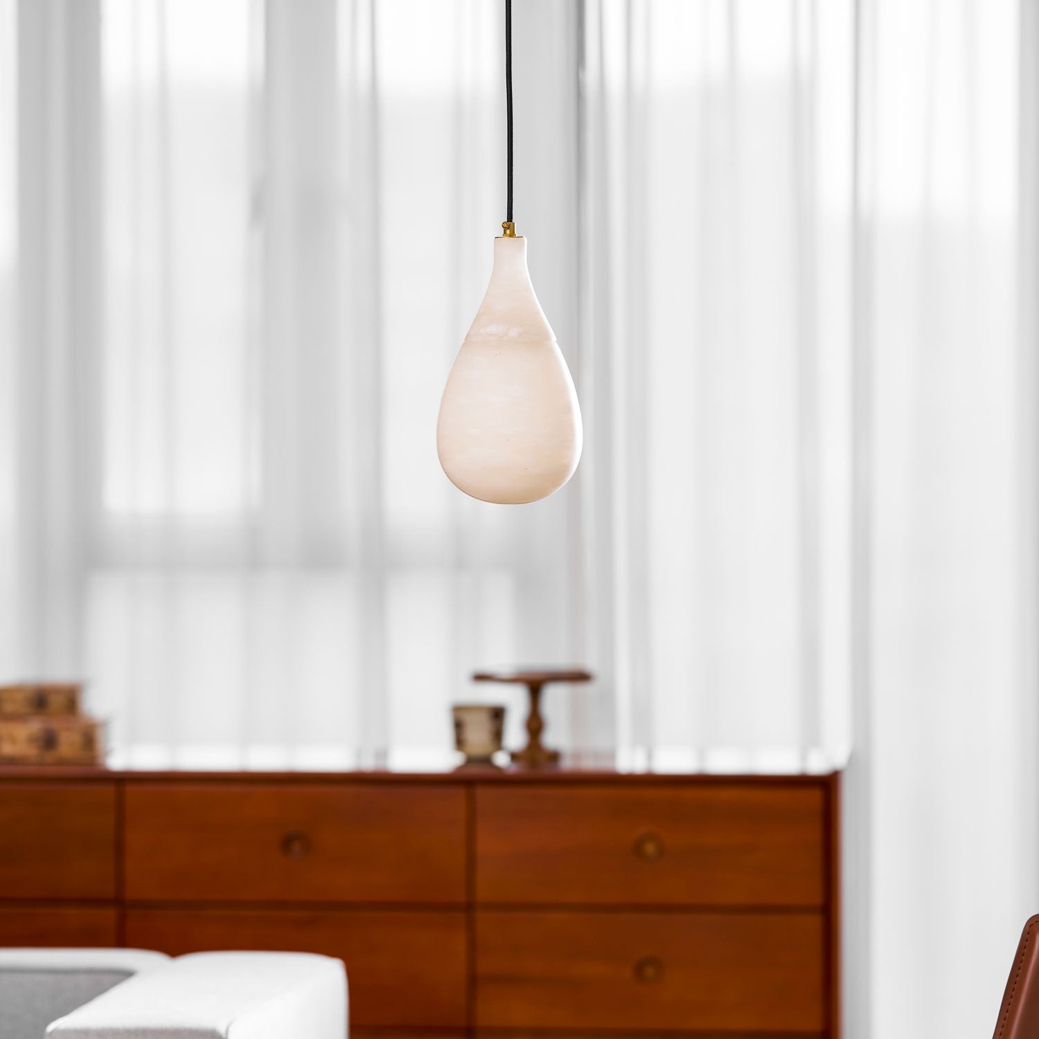 Avenith Alabaster Raindrop Pendant Light