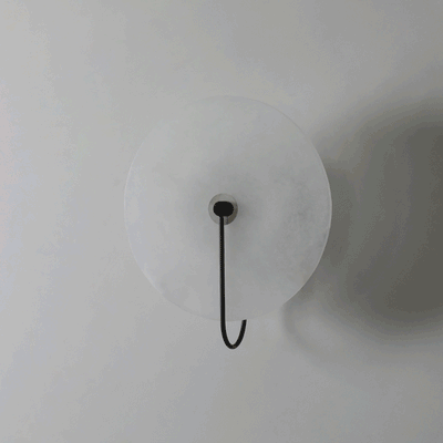 Kristy Alabaster LED Wall Lamp Round Iconic Circular