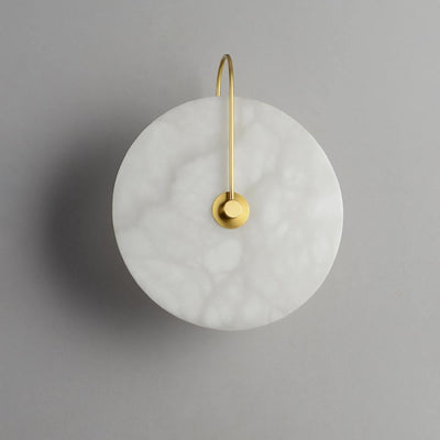Kristy Alabaster LED Wall Lamp Round Iconic Circular