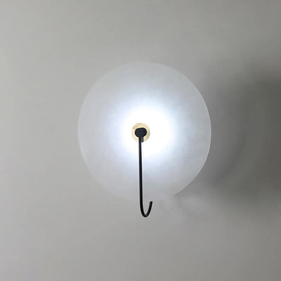 Kristy Alabaster LED Wall Lamp Round Iconic Circular