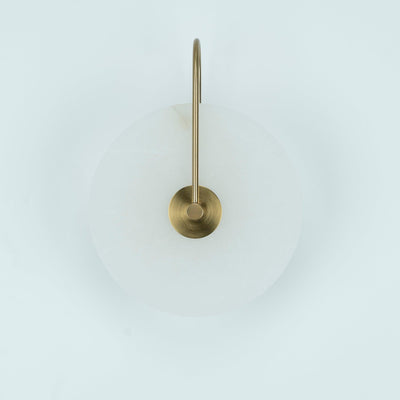 Albeenne Alabaster Globe Wall Lamp